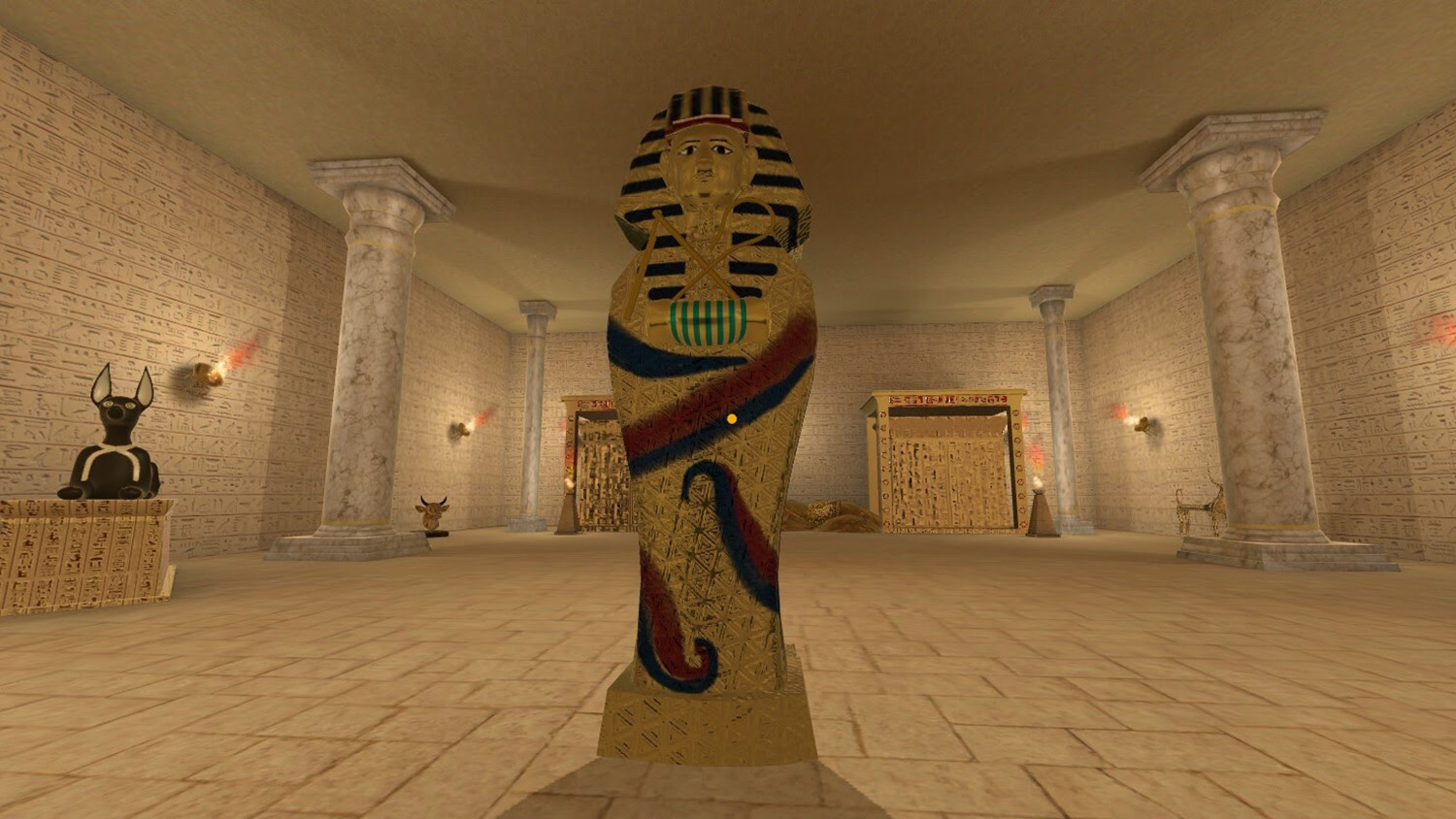 virtual mummy in room
