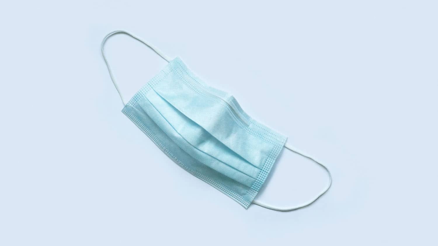 medical facemask on a white background