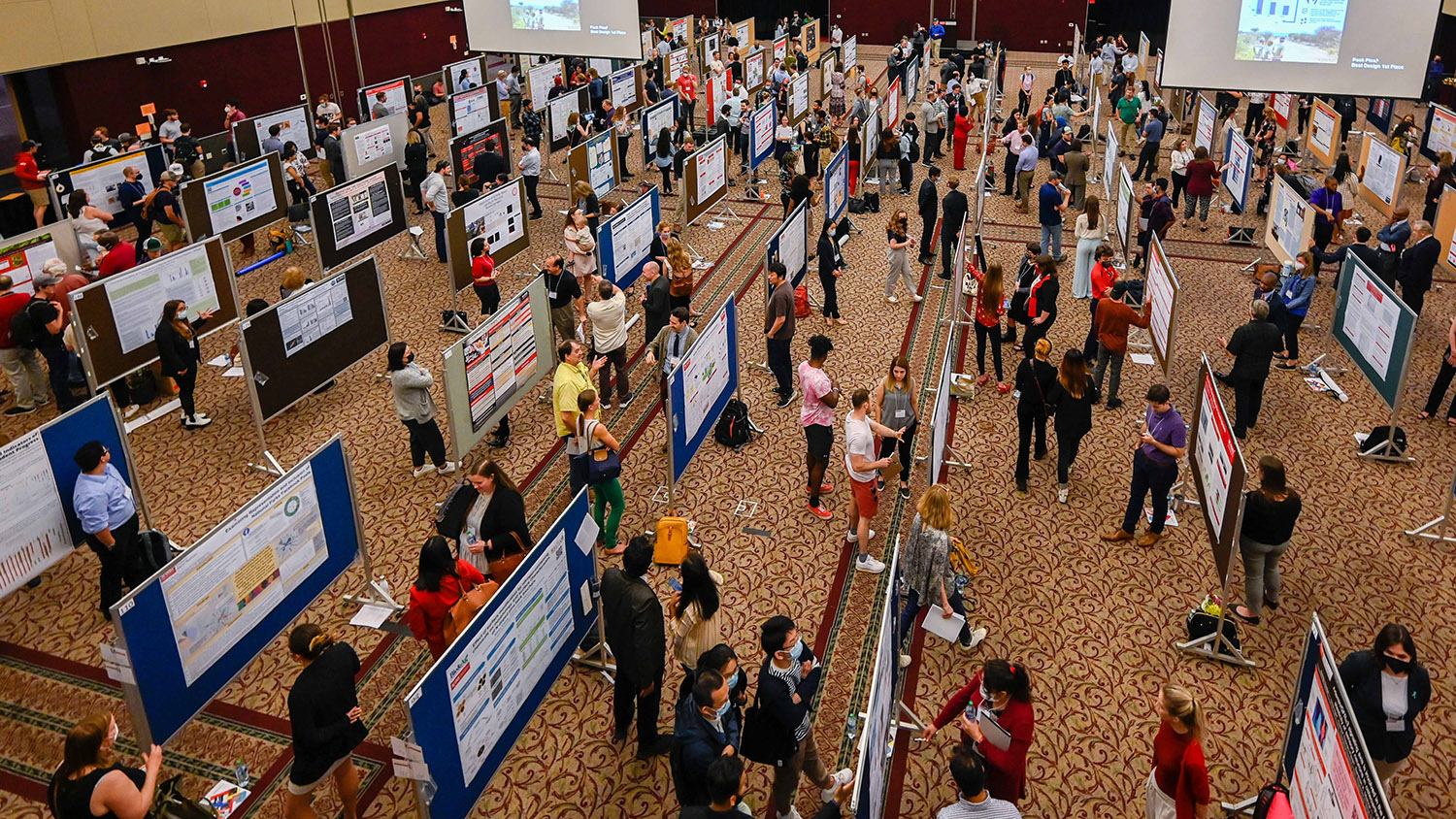 Students present their work at the 2022 graduate research symposium