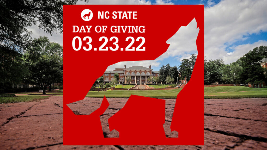 Day of Giving logo over a photo of the 1911 Building.