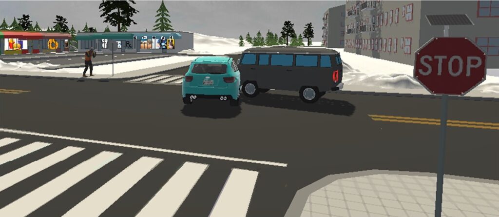 An illustrative image of two cars colliding. 