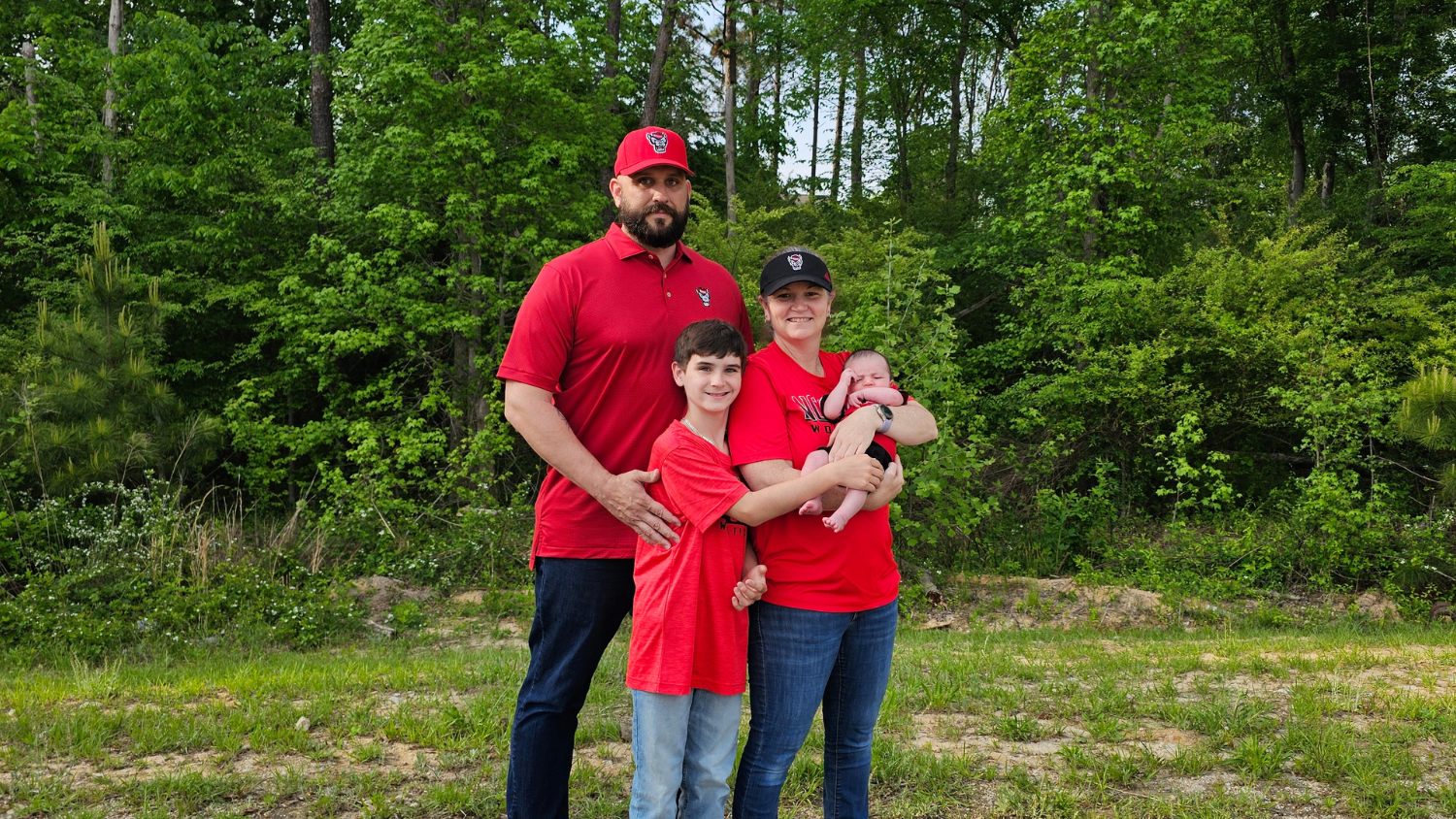 Andrew Bolomey and his family.