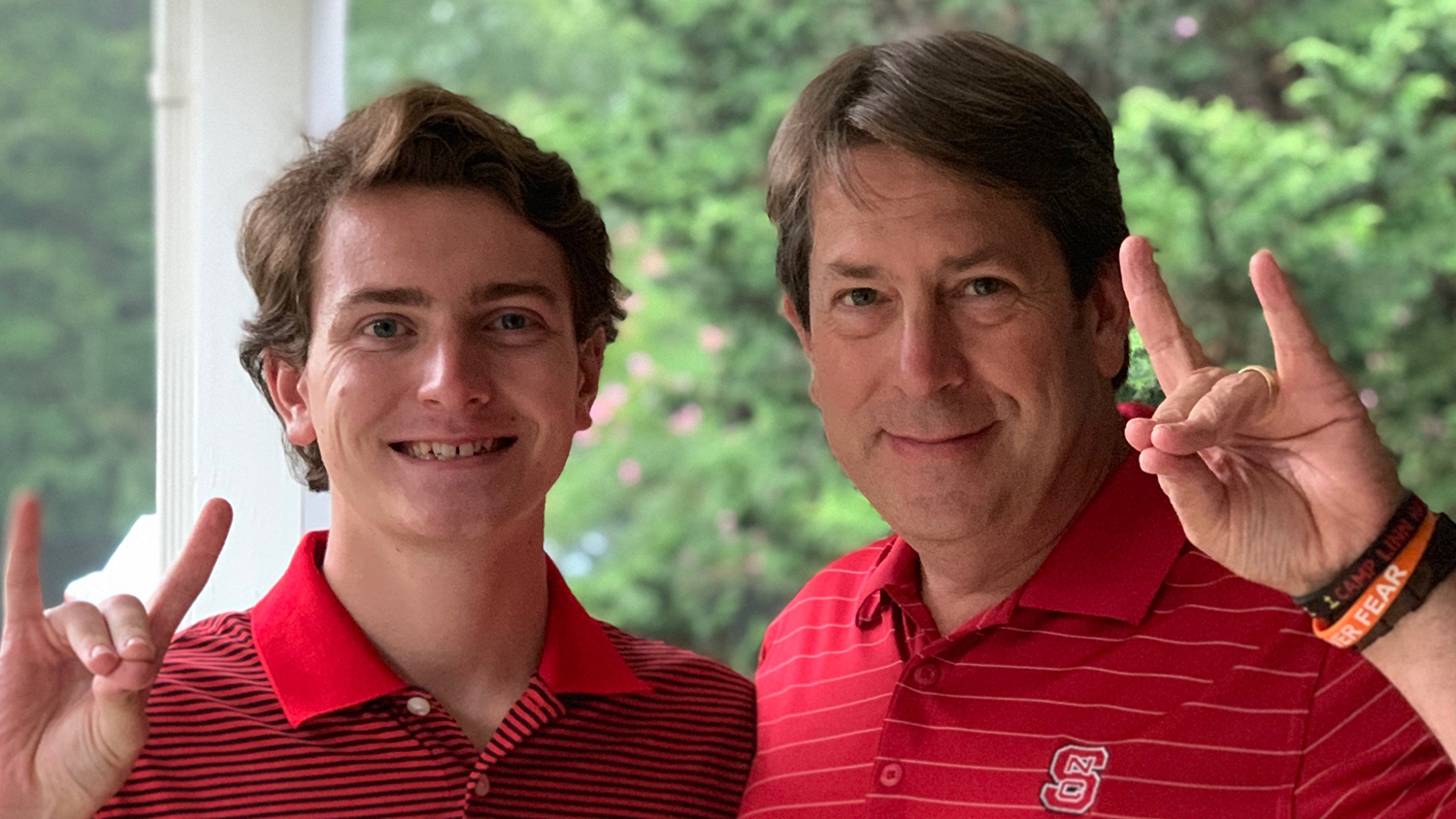 Dave Harris with son