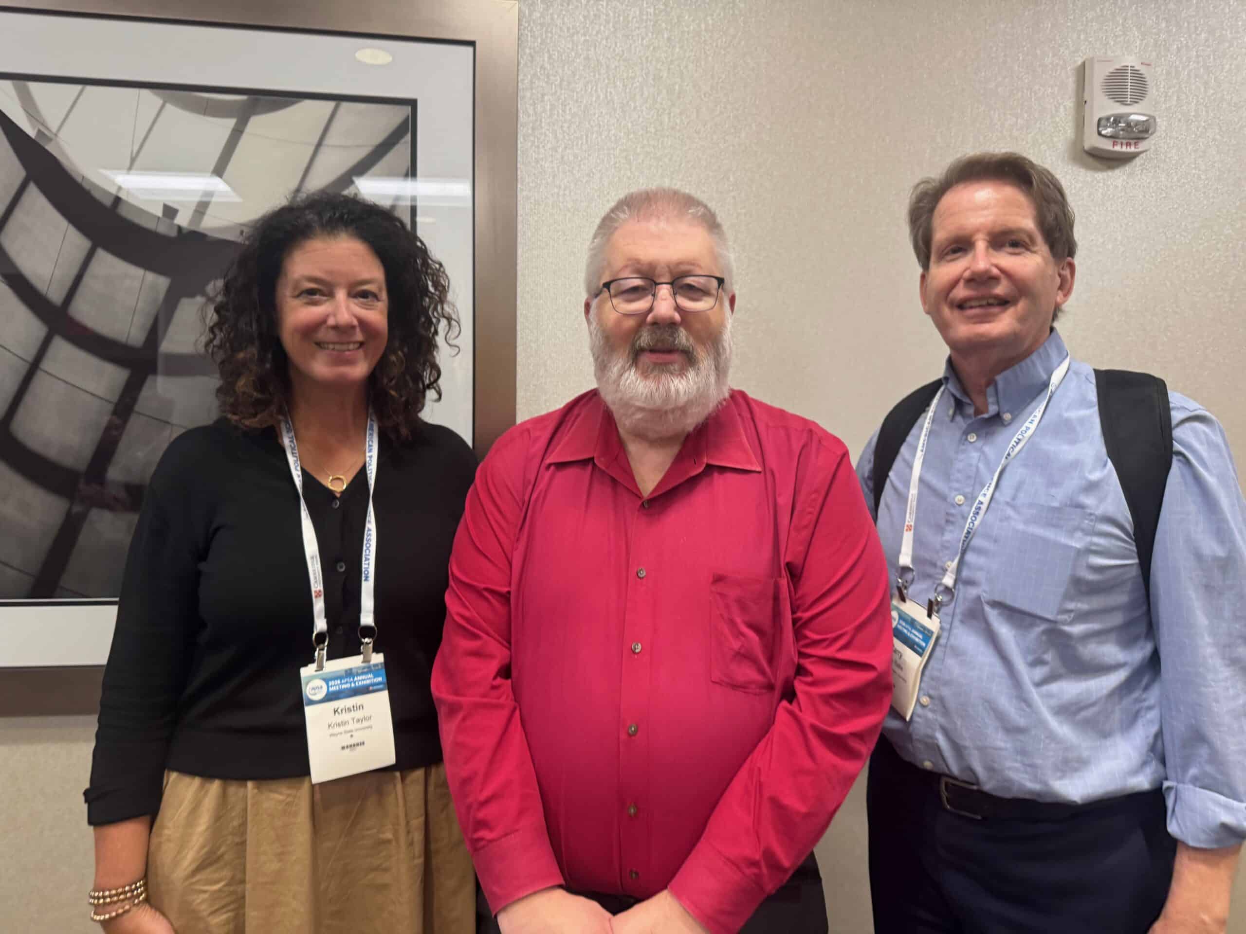 Thomas Birkland, center, received the Elinor Ostrom award.